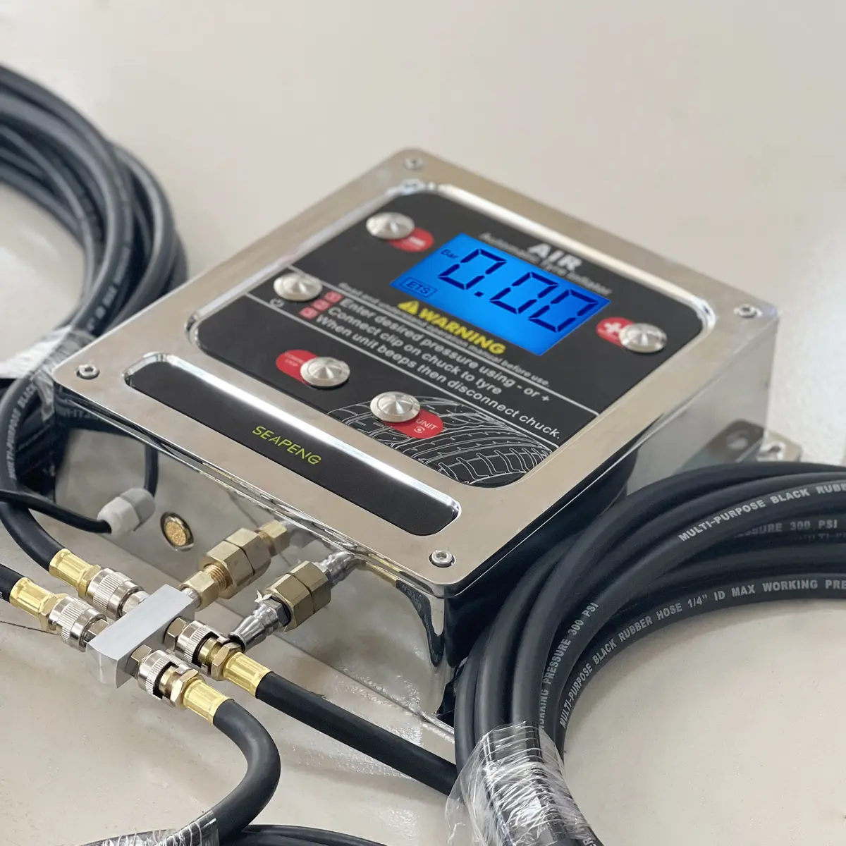 SEAPENG DP-Q07B Wall-Mounted Aluminum Tire Inflator - Image 2