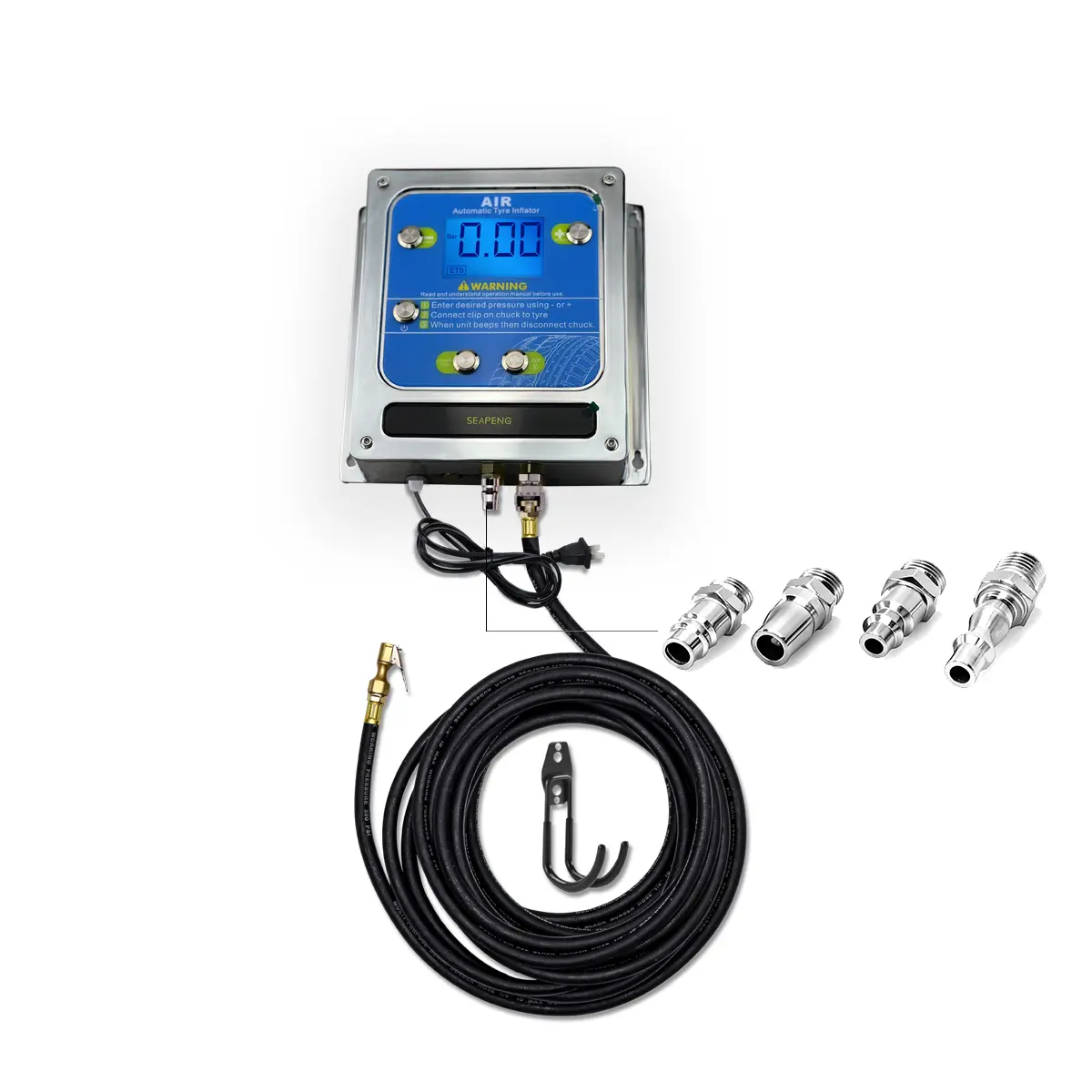SEAPENG DP-Q07 Wall-Mounted Aluminum Tire Inflator