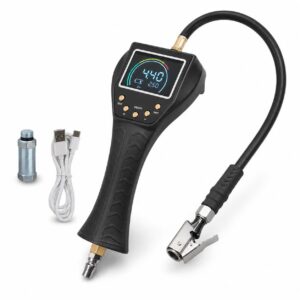 SEAPENG TB-902 Handheld Auto Inflate/Deflate Tire Inflator Gauge for Off-Road, Garage & Fleet Use