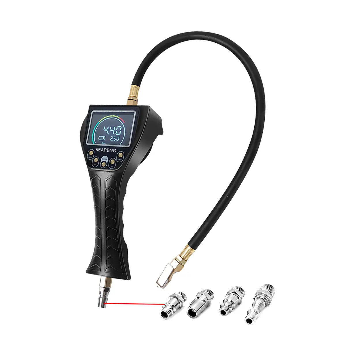 SEAPENG TB-902 Handheld Auto Inflate/Deflate Tire Inflator Gauge for Off-Road, Garage & Fleet Use - Image 2